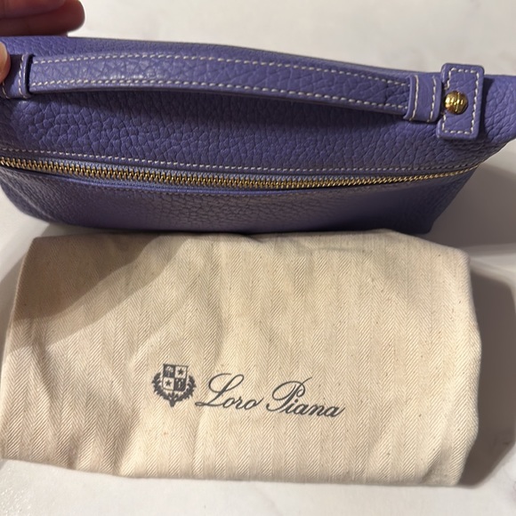 SOLD! Perfect condition, Vintage Purple Loro Piana L-19 Pouch - Picture 3 of 5